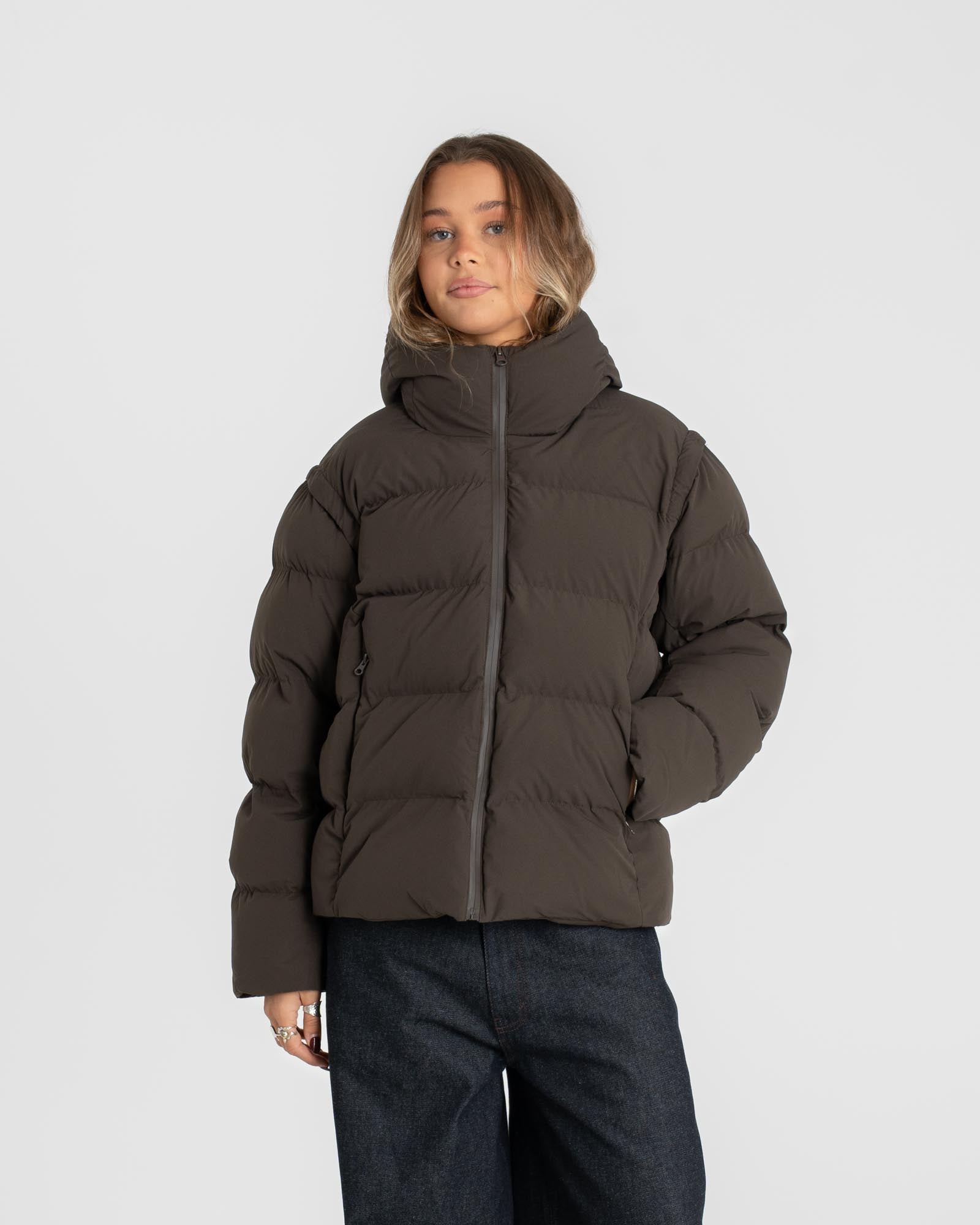 Pufferjacke braun